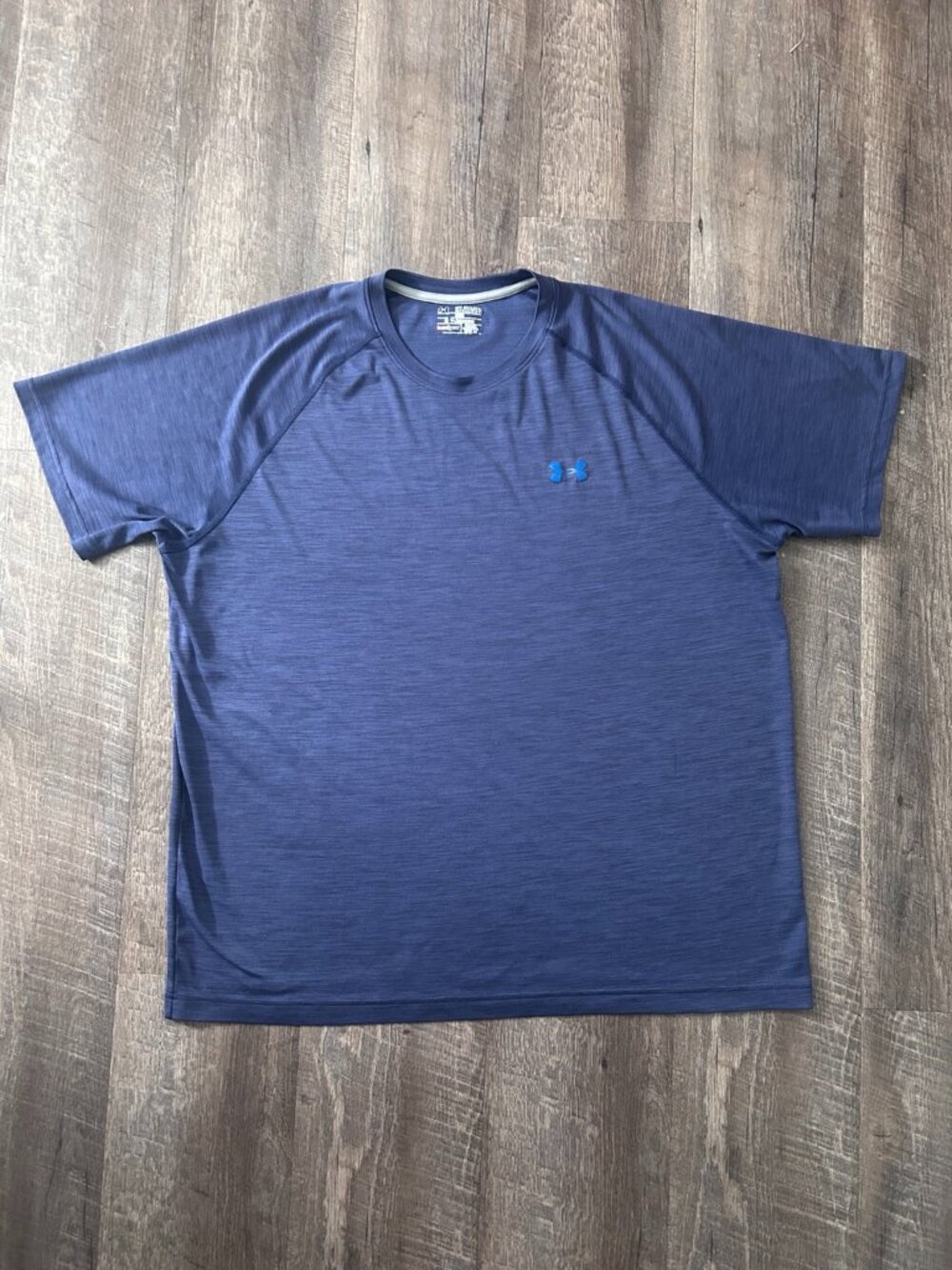 Under Armour HeatGear Men's 2XL XXL Loose Fit Navy Blue Performance T-Shirt
